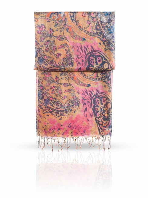 Палантин Женский S-PAISLEY.ANIMAL/GOLD